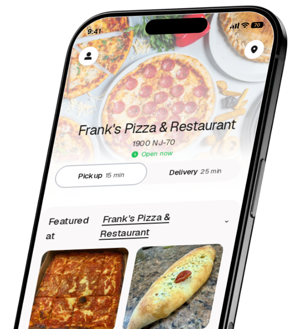 Frank's Pizza & Restaurant app preview