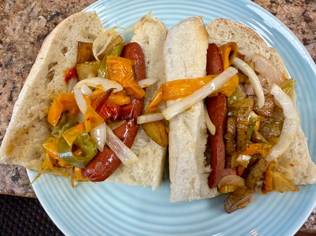 Italian Hot Dog Hero.